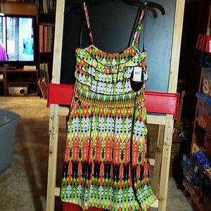 Volume One Small Ruffle Bodice Strappy Elastic